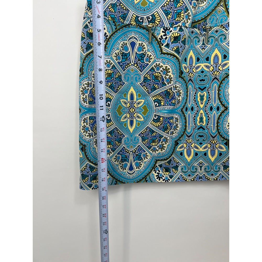 East 5th Petite Aqua Blue Pencil Stretch Skirt Size Women's 14P - Picture 6 of 10
